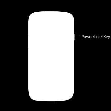 Press the Power/Lock Key to turn the phone on.
