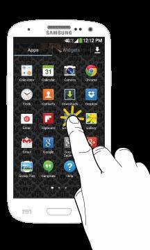 Touchscreen Navigation Your phone s touchscreen lets you control actions through a variety of touch gestures.