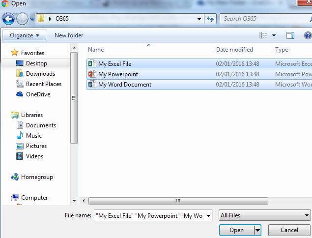 Click Upload a. Files: uploads selected files b. Folders: uploads a single folder 3.