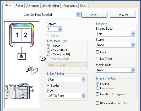 PRINTING MULTIPLE PAGES ON ONE PAGE This function can be used to reduce the print image and print multiple pages on a single sheet of paper.