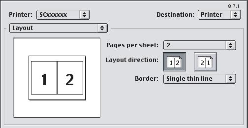 (4) If you wish to print borderlines, select the desired type of borderline.
