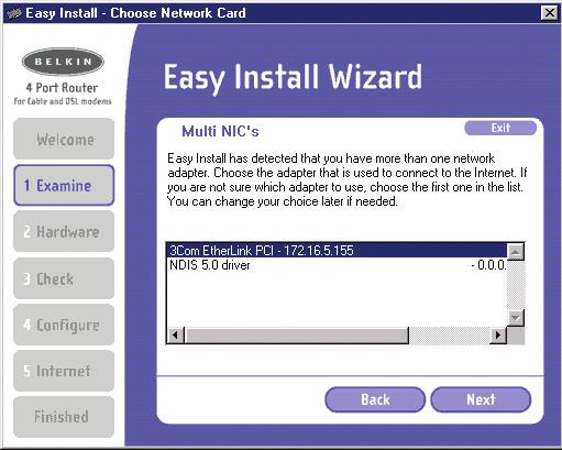 card installed in your computer, the