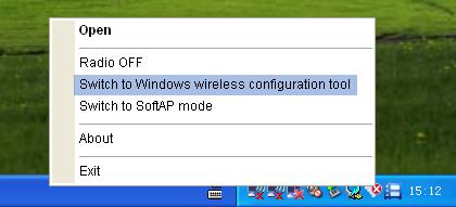 Chapter 3 - Connect to a Wireless Network Windows XP 1. Right-click (MERCUSYS Utility icon) on your taskbar.