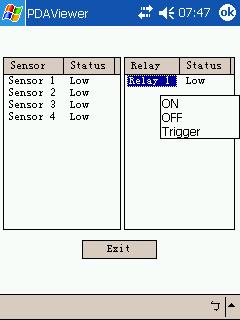 10. The sensor and relay devices will list as below: 11. User can change the relay status.