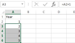 Filling Cells Many times when creating an Excel worksheet, you want to get some pattern going so you can fill down, right, or both down and right.