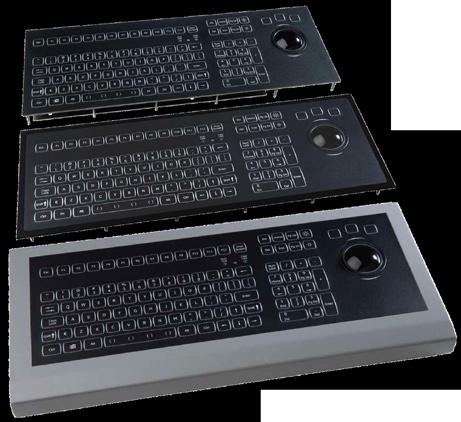 LED Backlit Keyboard with 50mm Trackball This Duralight 106 key backlit NSI keyboard is approved for use with Solas Marine applications (f.i ECDIS).