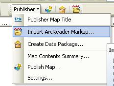4.) Under the Publisher drop-down arrow on the Publisher toolbar, click the Import