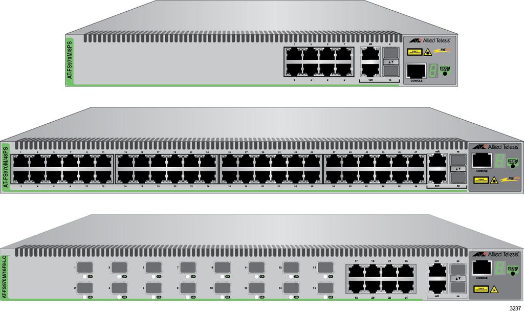 AT-FS970M Series Fast Ethernet Switch AT-FS970M/8 AT-FS970M/8PS AT-FS970M/8PS-E AT-FS970M/24C AT-FS970M/24PS AT-FS970M/48