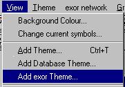 exor Themes are then listed in a dialog box like the one shown in