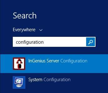 6.2. Launch Configuration Tool From the ICE server system tray, select the Windows icon