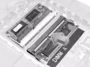 www.dell.com support.dell.com Removing Memory Modules DIMM B memory module connectors (2) DIMM A tabs (2 per connector) 1 Remove the memory module cover.