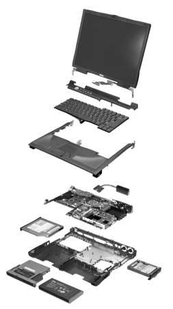 display assembly keyboard hinge cover palm rest assembly fixed optical drive thermal cooling
