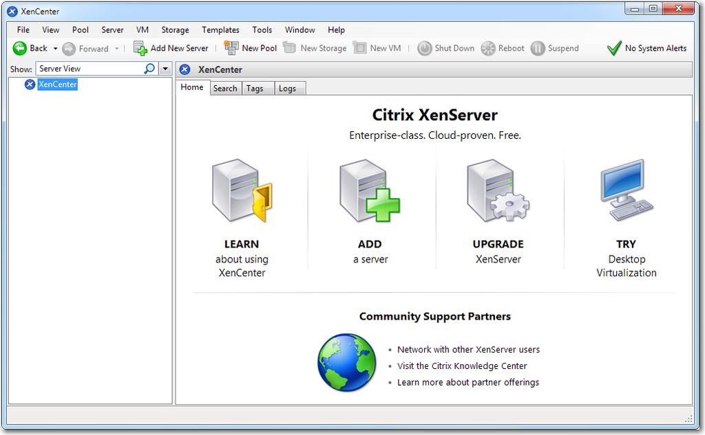VX Virtual Appliance / Citrix XenServer Hypervisor / Server Mode [Single-Interface Deployment] FIRST.