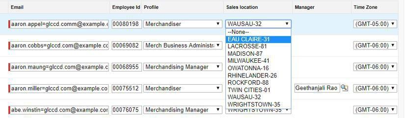Select the values from the drop down as shown below.