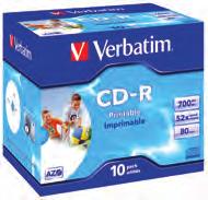 222 Verbatim CD-R Verbatim CD-r Verbatim s CD-Recordable media are