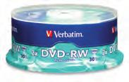 Verbatim DVD-RW Verbatim DVD-RW Ideal for archiving or backing up DVD-quality video.