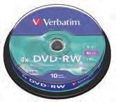 7GB 30 Spindle Y 227 240122 V95072 240172 V43552 V95179 Verbatim DVD+RW Verbatim DVD+RW
