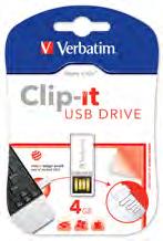 Verbatim USB clip-it Flash Drives The award winning Verbatim Clip-it USB Drive is the first USB that can also be used as a paperclip.