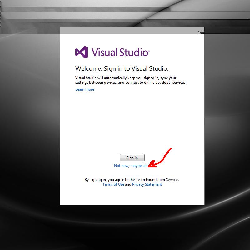 Getting started on Visual Studio First open up the start menu, type in visual