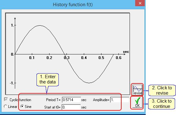 7 horizontal period force = 8.5 kn at a frequency = 1.75 Hz.
