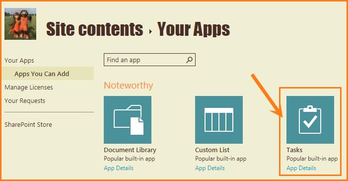 Adding Apps to Your SharePoint Site The concept of an app is not new.