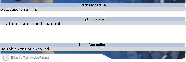the main tables is corrupted Warning if one of the tables is corrupted or one of the log tables size is more