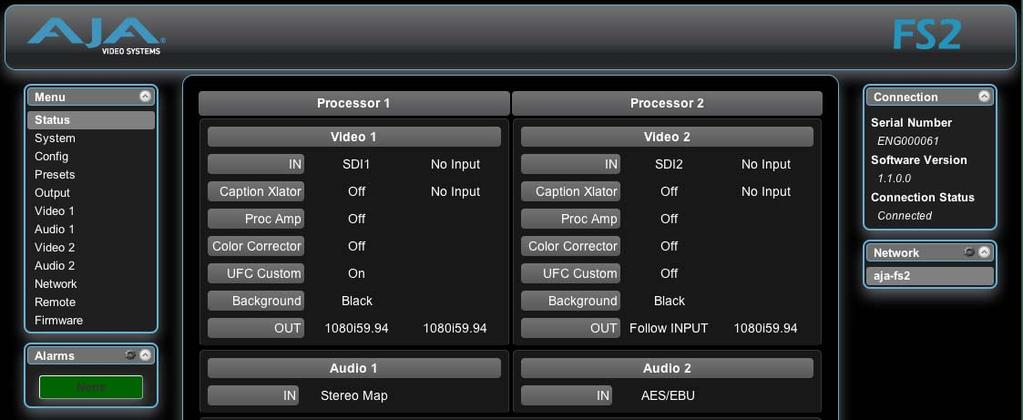 4 PRESET Preset Memory Registers Store and Recall Presets Factory Preset (recall all defaults) SYSTEM Video and Audio Input and System Settings Video and Audio Input Format settings, including 3G