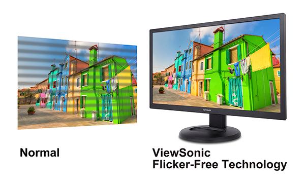 ViewSonic Flicker-Free Technology Flicker-free delivers a more comfortable viewing experience.