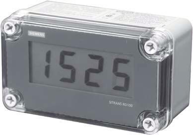 Siemens G 009 Weighing Electronics ccessories for Stand-lone Integrators SITRNS RD100 Overview The SITRNS RD100 is a -wire loop powered, NEM 4X enclosed remote digital display for process