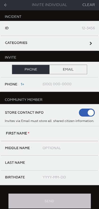 6 or later to send an Axon Citizen invitation. You may have to log out of the app and then log back in for the new Axon Citizen button to appear. 1.