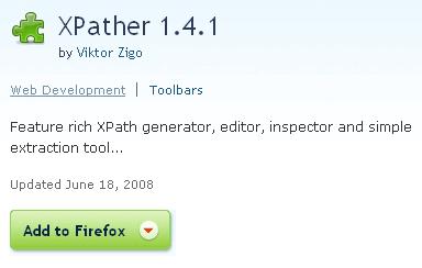 XPather XPath generator, editor, inspector and simple extraction tool.