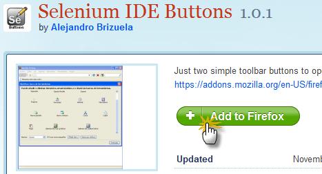 Selenium IDE One Click Buttons #1 Selenium IDE Buttons This add-on allows you to