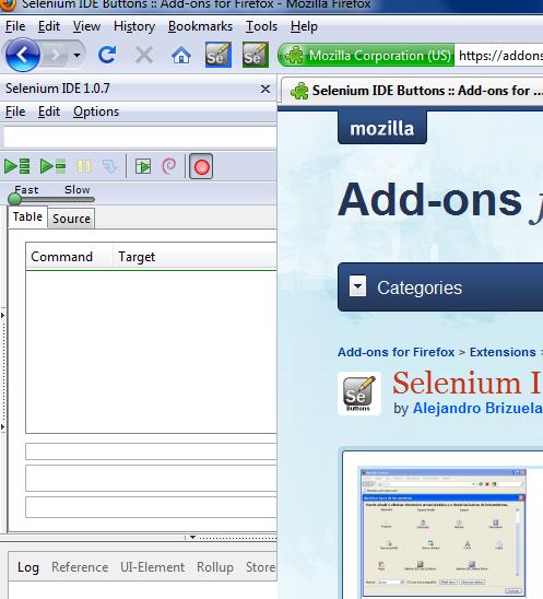 Selenium IDE One Click Buttons #3 Now click