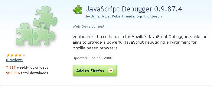 Venkman JavaScript Debugger Venkman is the code name for Mozilla's JavaScript Debugger.