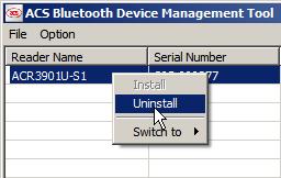 4.4.2. Uninstall a device To uninstall a device: 1.