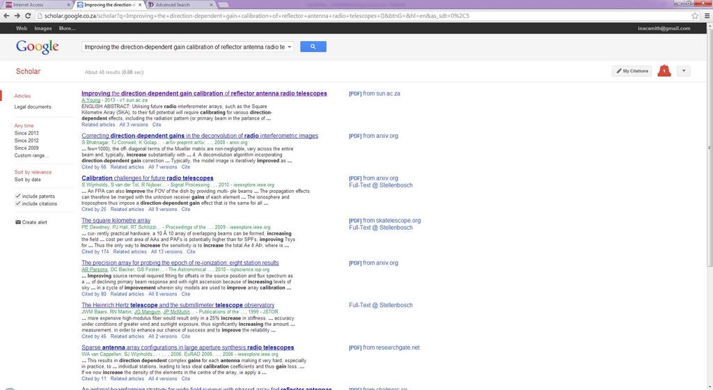 Title search in Google Scholar Thesis on