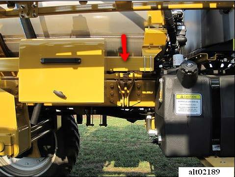 DirectCommand Installation AgChem Implement Cable. 9. Route the opposite end of the AgChem Implement Cable down the right side of the sprayer toward the right front of the product tank. 10.