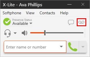 Accessing voice mail If your service includes voice mail and you have set up voice mail options, click the Voice messages (Windows) or the Voice Mail button to connect to