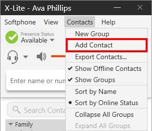 Contacts Contact fields In call history, right-click (Windows) or Control+Click (Mac) and select Add as Contact (Windows) or Add Contact (Mac) on an entry that is not in