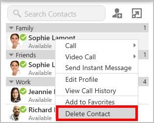 Contacts Editing a contact Changing contact information 1.
