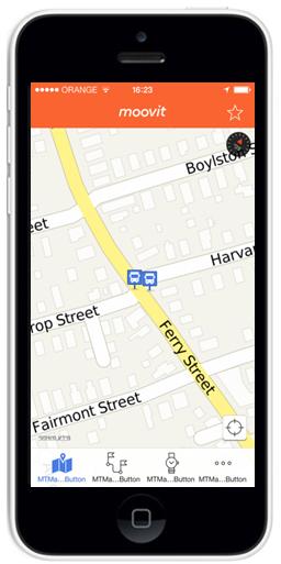 - User Guide for iphone. Update to: ios 3.7 Main "Map view" screen: Map objects: Orange icon shows your current location.