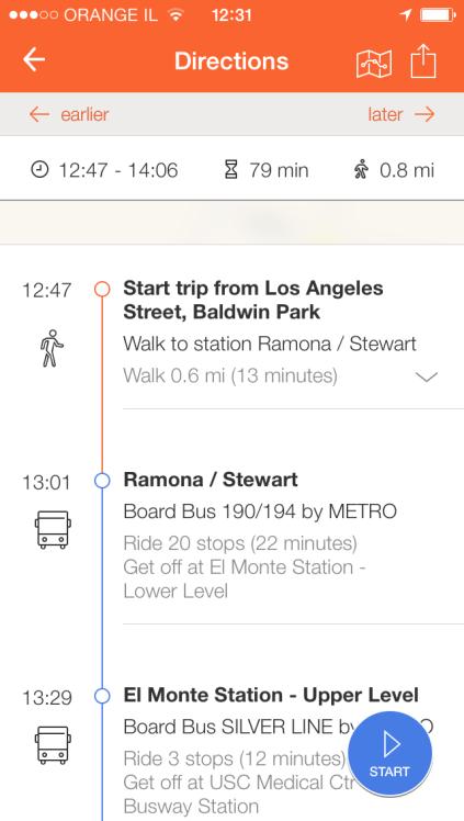 While in navigation mode, you will see your dynamic ETA, get step-