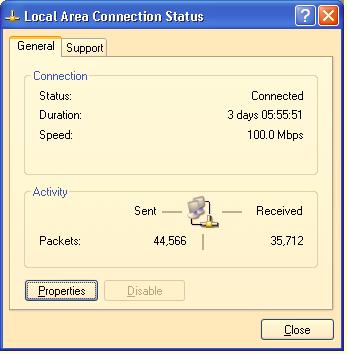 5. In the panel labeled LAN or High-Speed Internet, double-click the Local Area Connection icon.