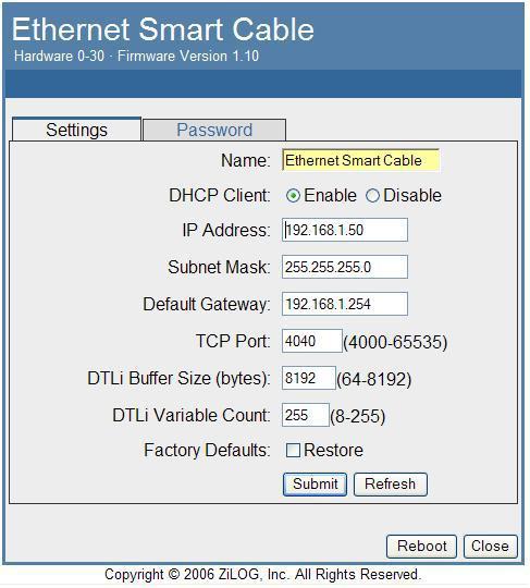 Follow the steps below to change the ESC default settings: 1. Obtain the ESC IP address. 2. Open your web browser to the IP address located in step 1. The ESC home web page appears (see Figure 6).