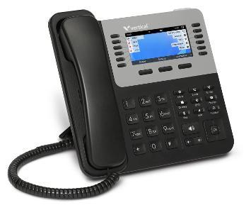 Edge IP 9800 Series Phone User Guide 6 Vertical Edge IP 9840C The 9840C includes 12 programmable feature buttons, and12 more features can be programmed on a second screen.