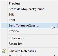 Additional ImageQuest Client Applications In addition to IQdesktop, there are three other client applications that may be used to get documents and files into IQ: Microsoft Windows Explorer Connector