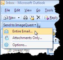 The Microsoft Office Connector for Microsoft Outlook 2013 differs from the Microsoft Word and Excel Connectors in that it allows the user to save emails and/or attachments into IQ and there is no
