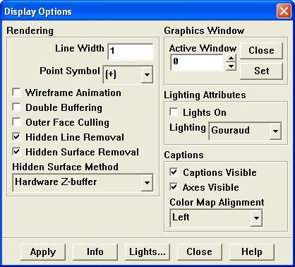 5. Remove the Hidden lines. Display Options... (a) Enable Hidden Line Removal and click Apply. Figure 8.
