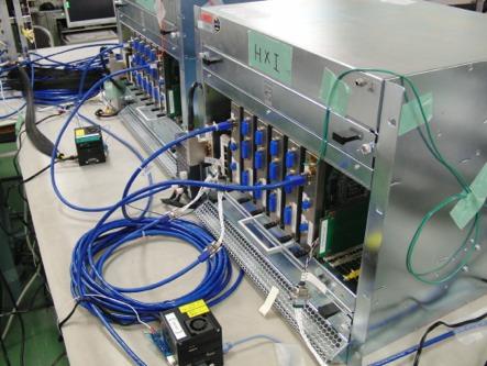 Thanks to the backplane, we could reduce cables, and therefore complexities in constructing a test setup.