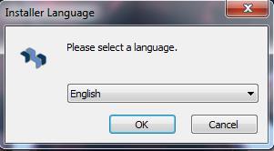 The Installer Language window is displayed. 2.